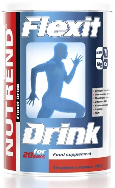 Flexit Drink, căpșună, 400 g, Nutrend