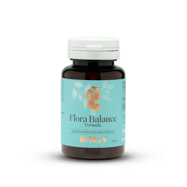 Flora Balance Formula -- 60 capsule pentru echilibrul microbiomului intestinal și confort digestiv, Kotys