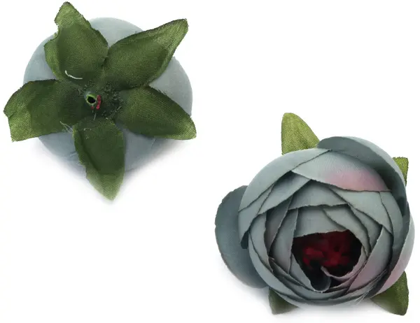 Flori pentru decor Em Art- Bujori, 4.5 cm, albastru(5 buc.)