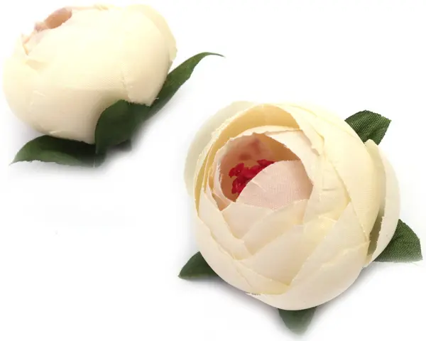Flori pentru decor Em Art- Bujori, 4.5 cm, galben(5 buc.)