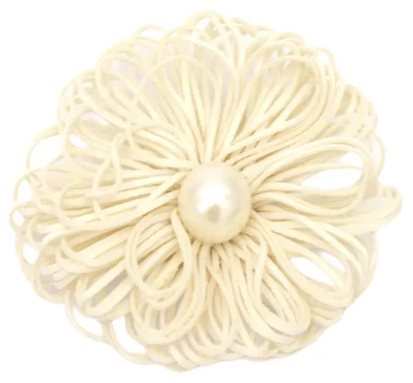 Flori pentru decorare cu perle Em Art - 6.5 cm, galben (2 buc.)