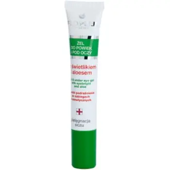 FlosLek Pharma Eye Care Gel pentru jurul ochilor cu un luminator și aloe vera