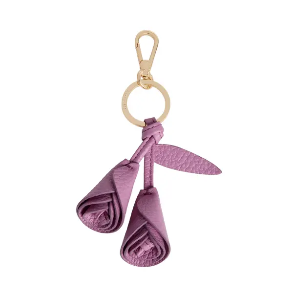 Flowers charm grained leather jellyfish