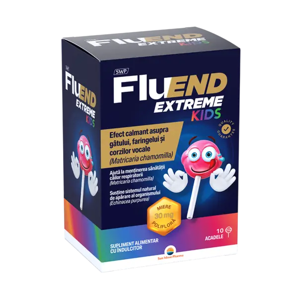 Fluend Extreme Kids, 10 acadele, Sun Wave Pharma