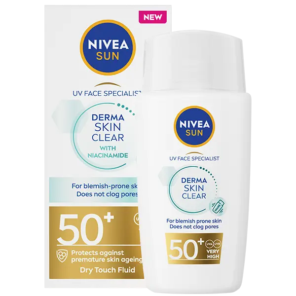 Fluid pentru fata cu niacinamida si protectie solara SPF50+, 40ml, Nivea