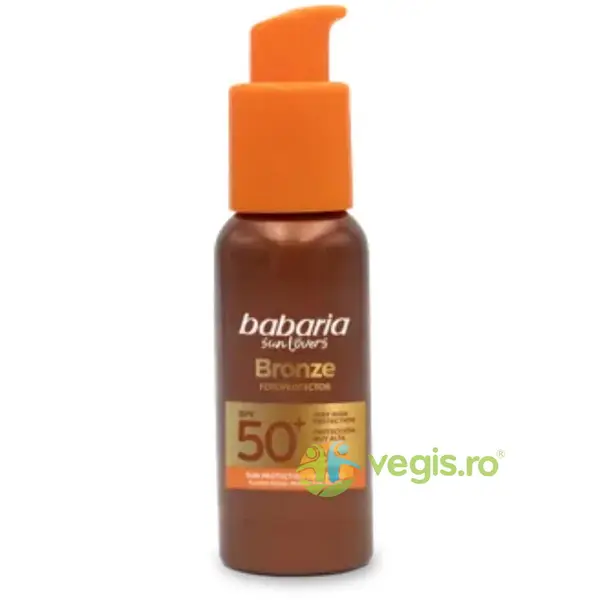 Fluid Protectie Solara Foarte Ridicata pentru Ten cu Nuantator Stralucitor SPF 50+ UVA si UVB Bronze Fotoprotector 40ml