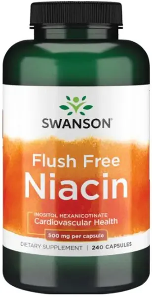 Flush Free Niacin, 500 mg, 240 capsule, Swanson
