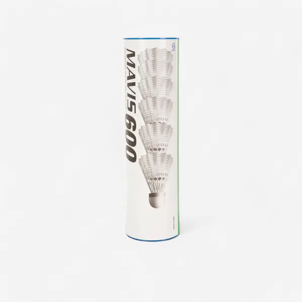 FLUTURAȘ DE BADMINTON DIN PLASTIC YONEX MAVIS 600 x 6 - ALB
