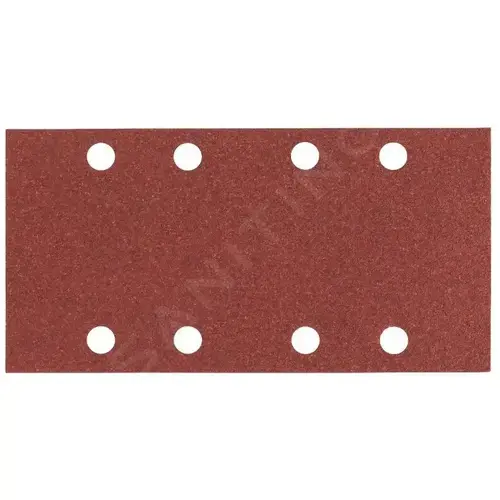 Foaie abraziva, 93 x 186 mm, granulatie 60, 8 gauri, 10 buc