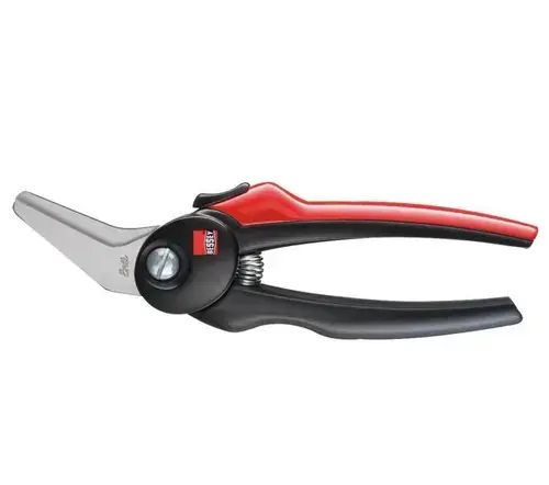 Foarfeca combinata inclinata cu maner bicomponent Erdi D48A-2, 190mm (Negru/Rosu)