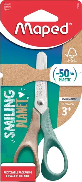 Foarfecă Maped - Smiling Planet Vivo, 12 cm, asortiment