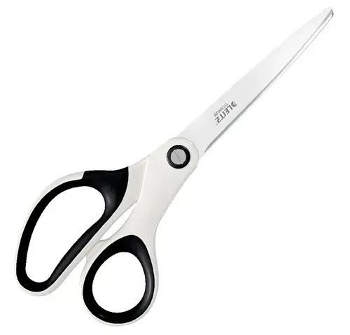 Foarfeca pentru birou LEITZ WOW Titanium, 205 mm, Alb