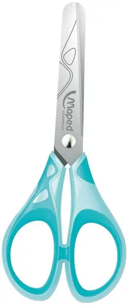 Foarfeca pentru copii Maped Essentials - Kids, albastru pastel, 13 cm