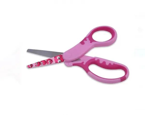 Foarfeca pentru decupat din plastic,Roz, 13 cm