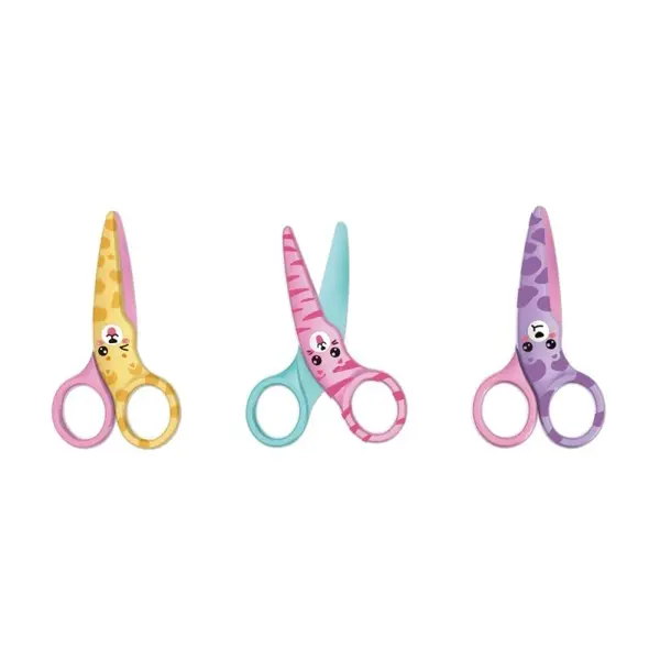 Foarfeca pentru prescolari Keyroad Bounce Buddies, 13 cm, varf rotunjit, diverse culori