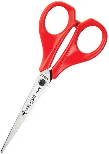 Foarfece Kangaro - EL-60, 15.2 cm, manere rosii