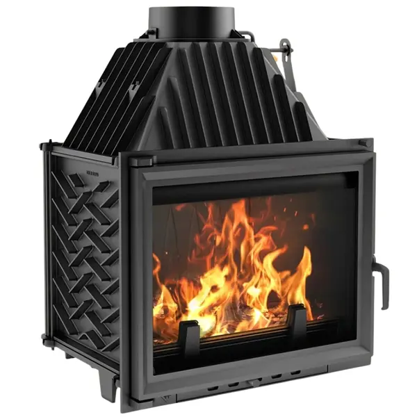 Focar putere + greutate mare 18kw semineu pe lemne fonta Z160 80% randament