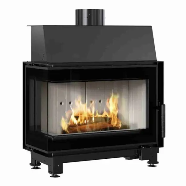Focar semineu A+ 80% eficient samotat pe lemne 8kw pe colt stanga