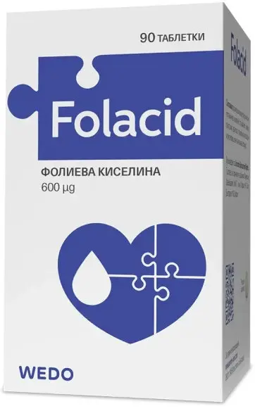Folacid, 90 comprimate, Wedo