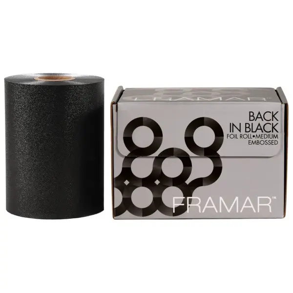 Folie aluminiu Framar Black rola 487m x12.7cm