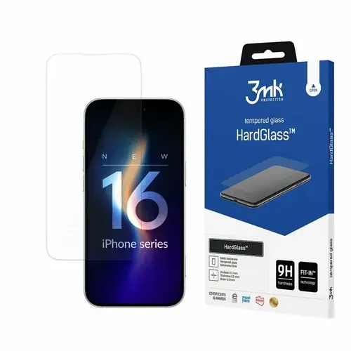 Folie de protectie 3mk HardGlass pentru iPhone 16 Pro Max