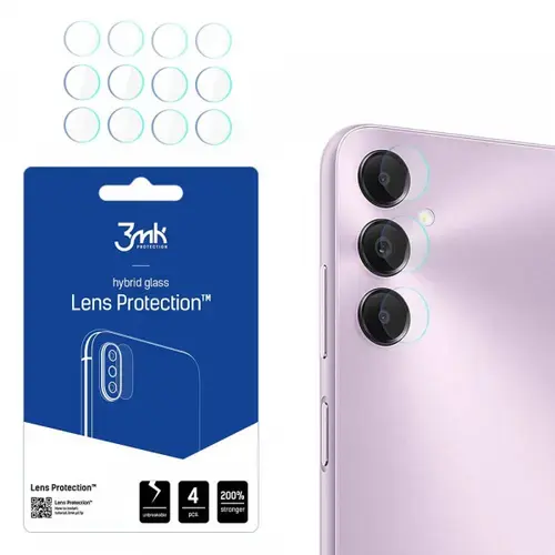 Folie de protectie Camera Spate 3MK Protection pentru Samsung Galaxy A05s A057, Sticla Securizata, Set 4 bucati