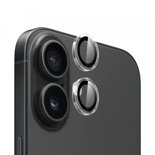 Folie de protectie Camera Spate Blueo Metal Frame pentru Apple iPhone 16 Plus / 16, Sticla Securizata