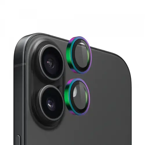 Folie de protectie Camera Spate Blueo Metal Frame pentru Apple iPhone 15 Plus / 15, Sticla Securizata