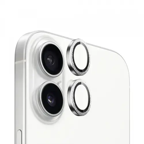 Folie de protectie Camera Spate Blueo Metal Frame pentru Apple iPhone 16 Plus / 16, Sticla Securizata