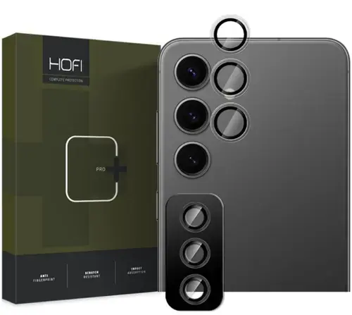 Folie de protectie Camera spate HOFI CamRing PRO+ pentru Samsung Galaxy S25 S931, Sticla Securizata, Neagra