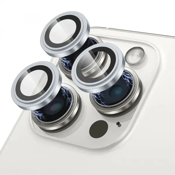 Folie de protectie Camera Spate Lito S+ pentru Apple iPhone 17 Air, Sticla Securizata, Bleu