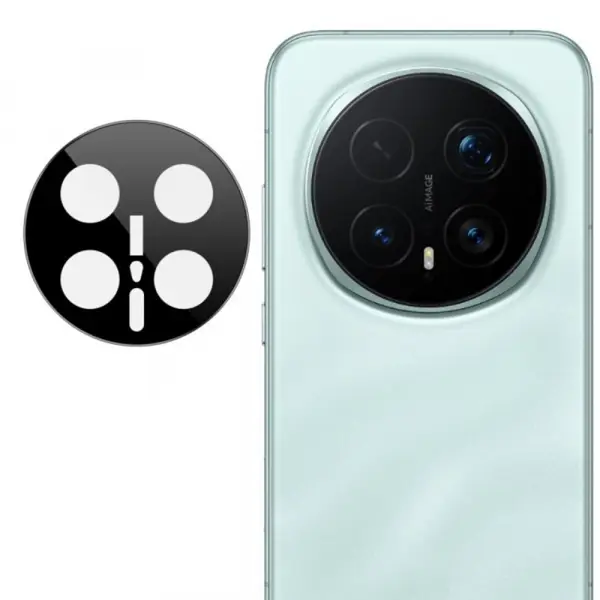 Folie de protectie Camera Spate Techsuit pentru Honor Magic8 Pro, Sticla Securizata, Neagra