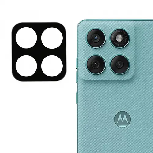 Folie de protectie Camera Spate Techsuit pentru Motorola Edge 60 Fusion / Edge 60, Sticla Securizata (Negru)