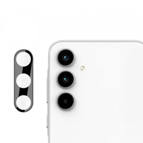 Folie de protectie Camera Spate Techsuit pentru Samsung Galaxy A55 5G A556, Sticla Securizata (Negru)