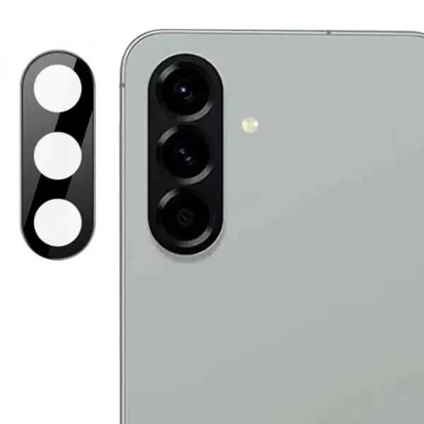 Folie de protectie Camera Spate Techsuit pentru Samsung Galaxy A56 A566, Sticla Securizata, Neagra