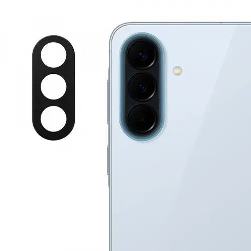 Folie de protectie Camera Spate Techsuit pentru Samsung Galaxy A57 5G, Sticla Securizata, Neagra