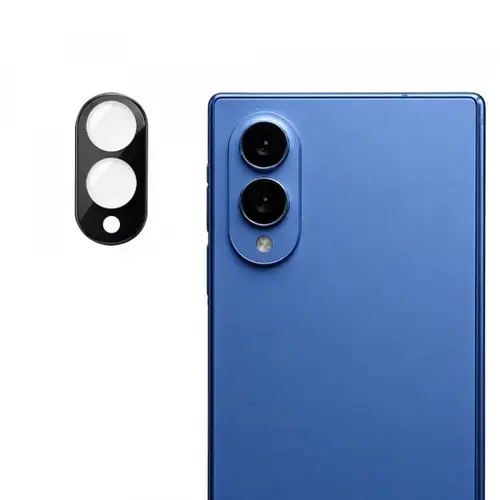 Folie de protectie Camera Spate Techsuit pentru Samsung Galaxy Z Fold8 F976, Sticla Securizata, Neagra
