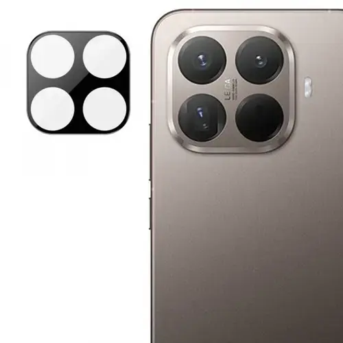 Folie de protectie Camera Spate Techsuit pentru Xiaomi 15T Pro, Sticla Securizata, Neagra