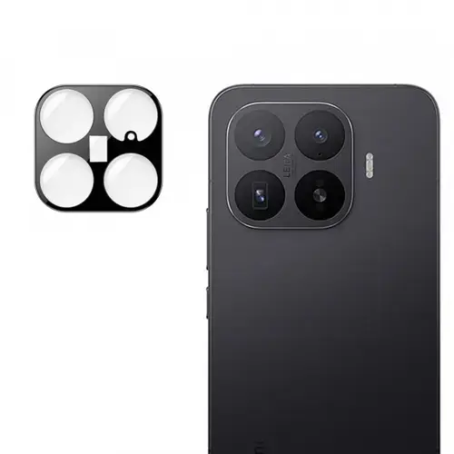 Folie de protectie Camera Spate Techsuit pentru Xiaomi 17T Pro, Sticla Securizata, Neagra