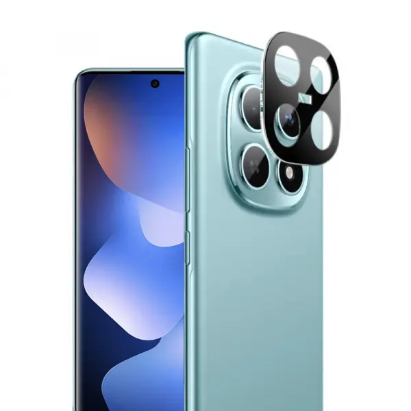 Folie de protectie Camera Spate Techsuit pentru Xiaomi Poco M8 / Redmi Note 15 5G, Sticla Securizata, Neagra