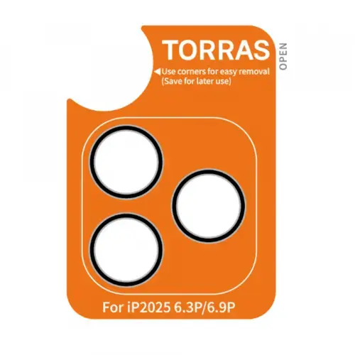 Folie de protectie Camera Spate Torras Lensguard pentru Apple iPhone 17 Pro Max, Sticla Securizata