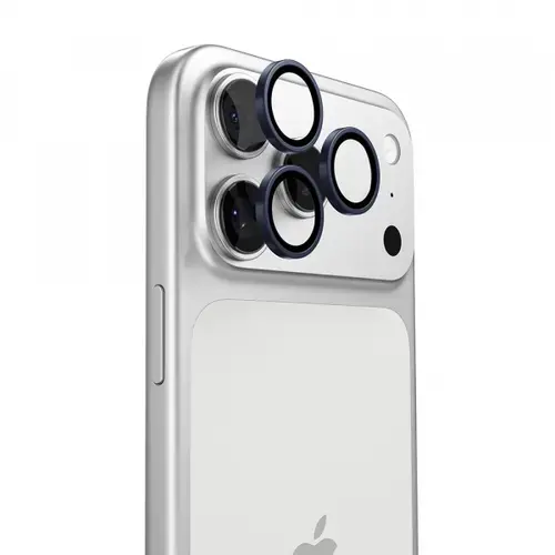 Folie de protectie Camera Spate Torras Lensguard pentru Apple iPhone 17 Pro Max / 17 Pro, Sticla Securizata, Albastra