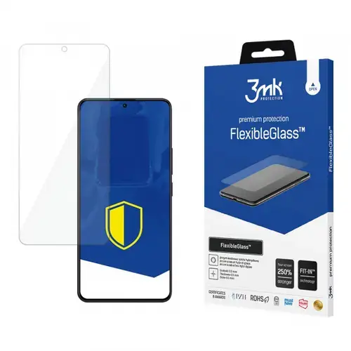 Folie de protectie Ecran 3MK FlexibleGlass pentru Xiaomi Poco X6 / Redmi Note 13 Pro 5G, Sticla Flexibila, Full Glue