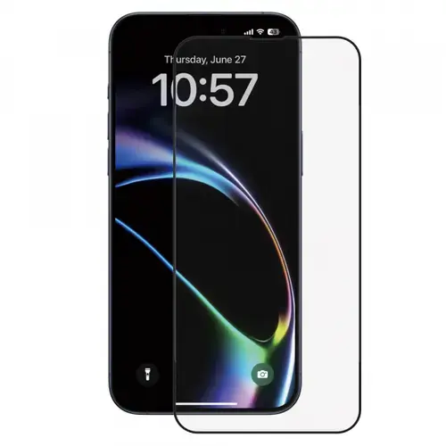 Folie de protectie Ecran Anank 1X Reinforced pentru Apple iPhone 16 Pro Max, Sticla Securizata, Full Glue, 2.5D, Set 10 bucati