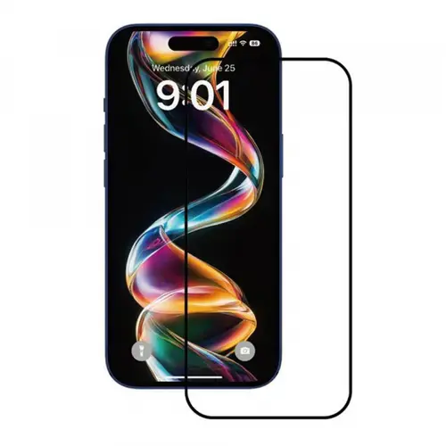 Folie de protectie Ecran Anank pentru Apple iPhone 15, Sticla Securizata, Full Glue, 2.5D, Set 10 bucati