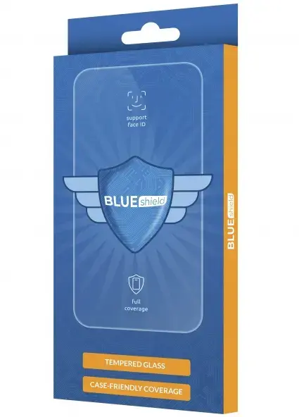 Folie de protectie Ecran Blue Shield pentru Motorola Moto G55, Sticla Securizata, Full Glue, Case Friendly, Neagra