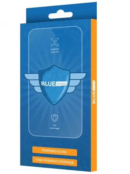 Folie de protectie Ecran Blue Shield pentru Samsung Galaxy M35, Sticla Securizata, Full Glue, Case Friendly, Neagra