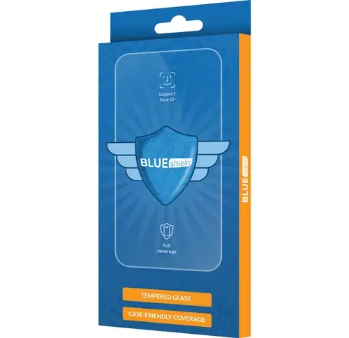 Folie de protectie Ecran Blue Shield pentru Samsung Galaxy S24 S921, Sticla Securizata, Full Glue, Case Friendly, Neagra