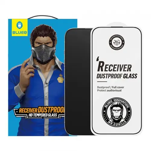 Folie de protectie Ecran Blueo Anti-Dust HD pentru Apple iPhone 16 / 15, Sticla Securizata, Full Glue