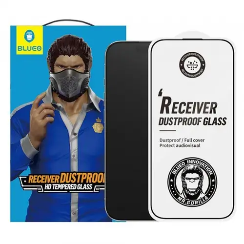 Folie de protectie Ecran Blueo Anti-Dust HD pentru Apple iPhone 16 Pro, Sticla Securizata, Full Glue